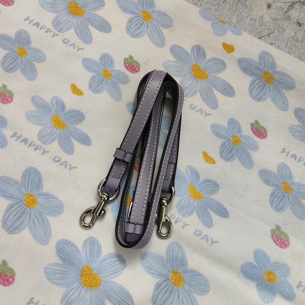 Coach White Mini Shoulder Bag with Lavender and Blue Berry Print - Picture 5 of 12